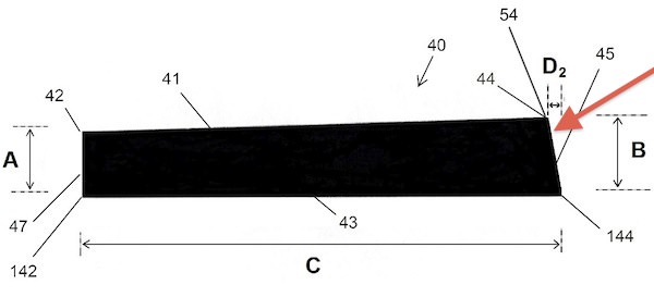 Mozart Best Piano Patent Figure Black Key with arrows